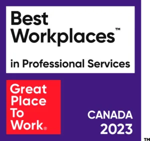 2023_Professional Services Logo Great Place to Work – Best Workplaces in Professional Services, Canada 2023